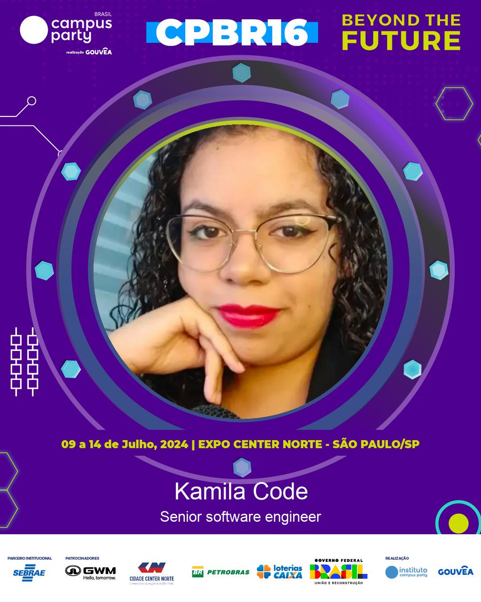 kamila_code's tweet image. Minha aplicação virou um monstrinho e agora?
Vem descobrir na minha palestra na @CampusPartyBRA no sábado no palco tech as 17:10 ✨️💜