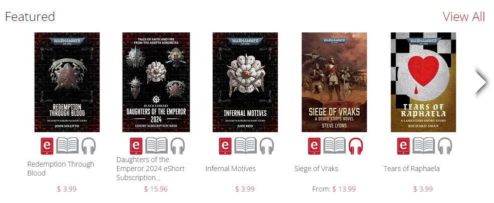 JohnSollitto's tweet photo. Oh, hello Featured story placement over there on the left at the top for my new story for @warhammer.

If you like Nuns with Guns, then you're sure to love my digital short that came out today. https://t.co/8zS536Af54