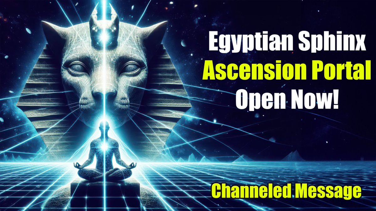 Egyptian Sphinx Ascension Portal via Meditation: Channeling the Tall Whites for 5th Dimension Shift

youtu.be/2-zAWHlyLuc

#ufotwitter #spiritualawakening  #meditation