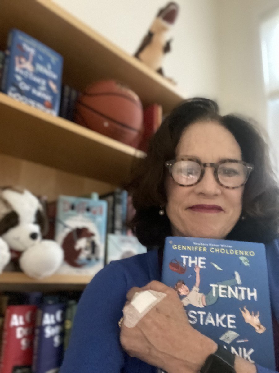 choldenko's tweet photo. Hey #WritingCommunity
I’m Gennifer Choldenko and I write middle grade novels.  This month I published my 18th book:  The Tenth Mistake of Hank Hooperman.  I'm here because I love to write, and I'm too stubborn to give up no matter what. https://t.co/U0BpEEDjp4