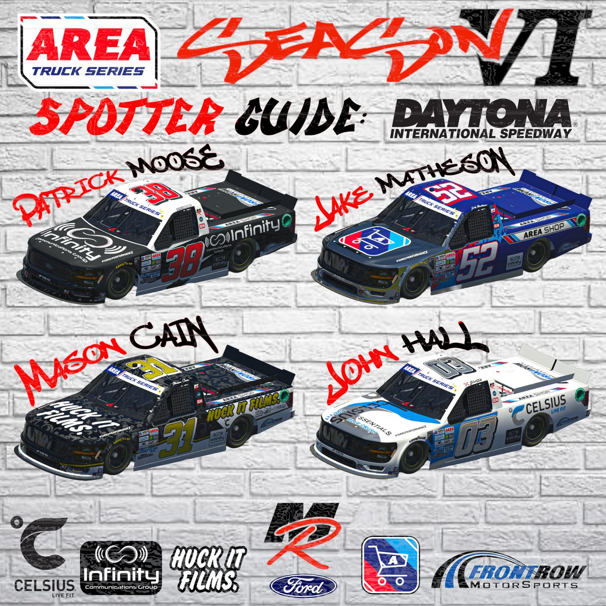 It's officially raceday in the <a href="/AREAiRacing/">AREA iRacing</a> Truck Series!!! Tonight we kick off the season at Daytona. Make sure you tune into twitch for all the action at 9pm ET. twitch.tv/areairacing