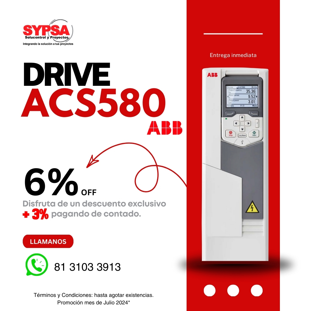 🔥Descuentos📢

Aprovecha nuestras ofertas 💸 en Drives 🅰️🅱️🅱️ 📱 81 3103 3913 👩🏻‍💻 📧contacto@sypsa.com.mx 🌐 sypsa.com.mx  #sypsa #abb #automatizacion #drives #variadoresdefrecuencia #convertidoresdefrecuencia #motor #drives #promociones #sale #descuentos