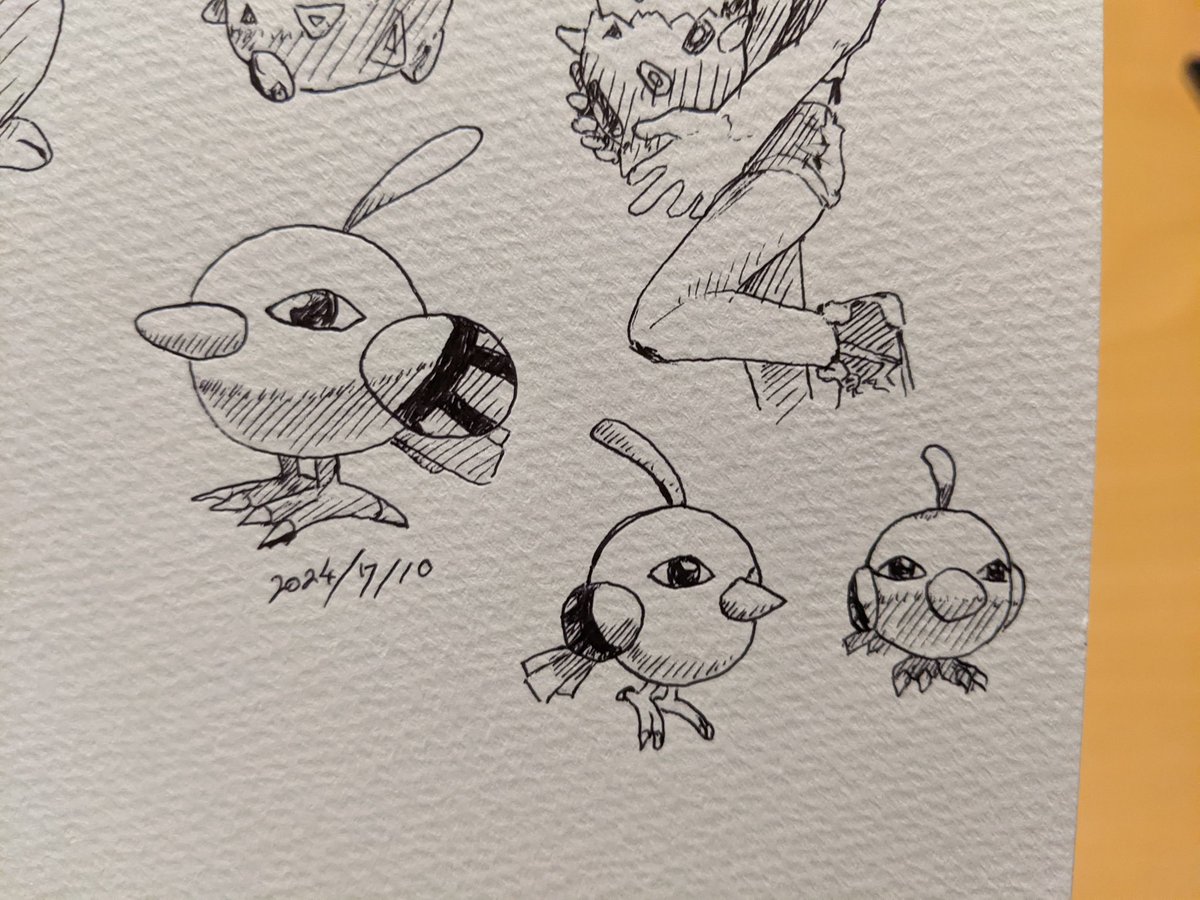 ネイティ とにかく目力強いなあ、の印象 今見ると可愛く感じられる 歳を取ると良さがわかることあるあるよね カキカキ。 