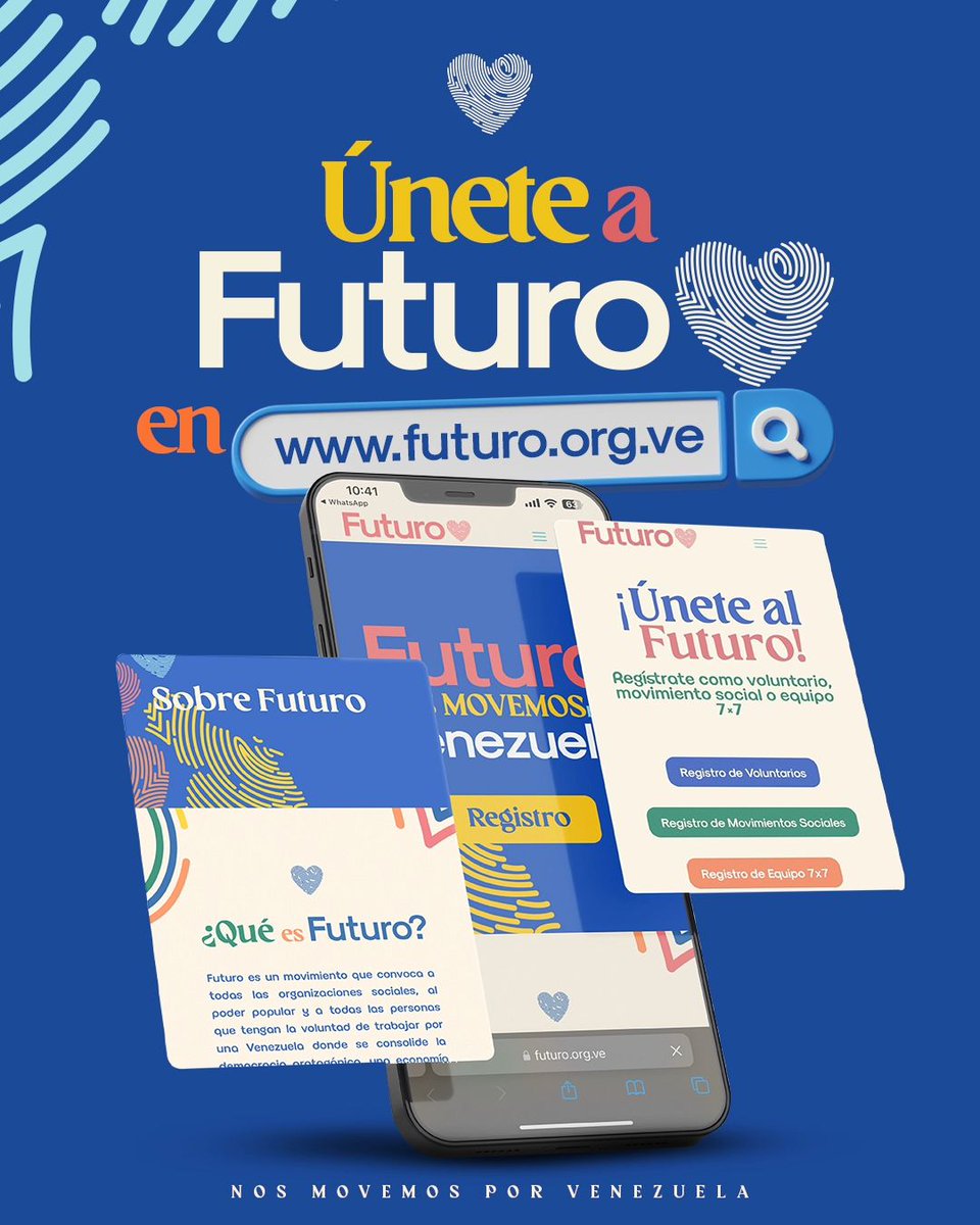 DDHHFuturo's tweet image. Futuro es una fuerza social y política nacida en las bases profundas del chavismo, para sumar y unir a quienes sienten un amor infinito por Venezuela #VotaFuturo