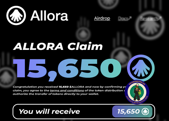 Victornguyen10x's tweet photo. #Airdrops 220

        Xác nhận Free airdrop từ Allora network- Layer 1 hệ Cosmos

@AlloraNetwork là một mạng lưới AI phi tập trung được xây dựng dưới dạng blockchain Layer 1 trên nền tảng Cosmos.
Dự án  đã huy động được 33,75 triệu USD từ Polychain, Delphi, Framework và các nhà đầu tư khác.

1. Join Tele nhé ae https://t.co/D6upg4s8Fc  (Chat: https://t.co/AhTOa7W0qt) để cập nhật thông tin mới nhất và nhận support 24/7 khi có bất cứ khó khăn gì nhé

2. Tải xuống ví Keplr(Ae nào có rồi thì bỏ qua nha)

=> Truy cập: https://t.co/G6kn8UKQbg
=> Nhấp vào "Add to Chrome" 
=> Tải xuống và cài đặt ví của ae nhé. Tạo ví mới hoặc nhập seedphrase có sẵn

3. Thêm mạng Allora network

=> Truy cập: https://t.co/eoMydu1SdN
=> Nhấp vào "Add Allora Testnet on Keplr"  -> approve để thêm mạng lưới Allora testnet vào ví

4. Allora Faucet

=> Truy cập: https://t.co/tXQY2H9N1n
=> Dán địa chỉ Allora của anh em
=> Nhận token test

5. Gửi token

=> Truy cập: https://t.co/aoKx0HJ3vv
=> Nhấp vào nút "Send" 
=> Dán địa chỉ ví Allora mà ae muốn gửi tới
=> approve transaction
=> Ae comment địa chỉ ví allora để send token chéo cho nhau kiếm tx nhé, hoặc anh ae tự tạo ví 2 send qua lại cũng dc nha

6. Staking

=> Truy cập: https://t.co/spiHWi0Hyc và kết nối ví của anh em
=> Chọn bất kỳ validator nào đang hoạt động 
=> Nhập số lượng token
=> Stake token Allora của anh em

7. Galxe Campaign

=> Truy cập: https://t.co/6hJLIM9qC2
=> Hoàn thành tất cả các nhiệm vụ
=> Nhận phần thưởng

8. Kết luận

=> Thị trường đi xuống nên nhiều ae xuống tinh thần quá ae, mình cũng khá buồn tài khoản hold coin chia khá nhiều nhưng vẫn phải cố gắng lên ae nhé. Ae work to earn thì đây là time quan trọng nên tập trung vào work để kiếm tiền DCA. Ae nào đã fulltime crypto thì cố gắng đừng nản mà vẫn tập trung nhé đừng xao lãng làm mất cảm giác thị trường cũng như thói quen research, làm air