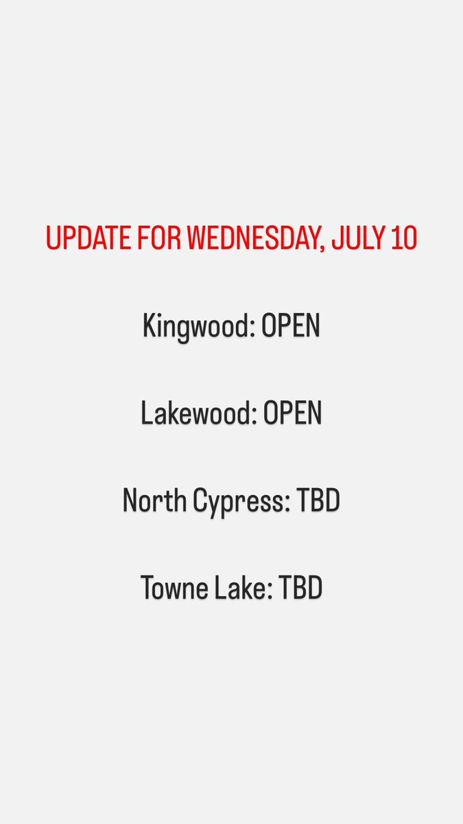 advancedosm's tweet photo. North Cypress and Towne Lake update to come at 6am. https://t.co/vpGZNM7Zpe