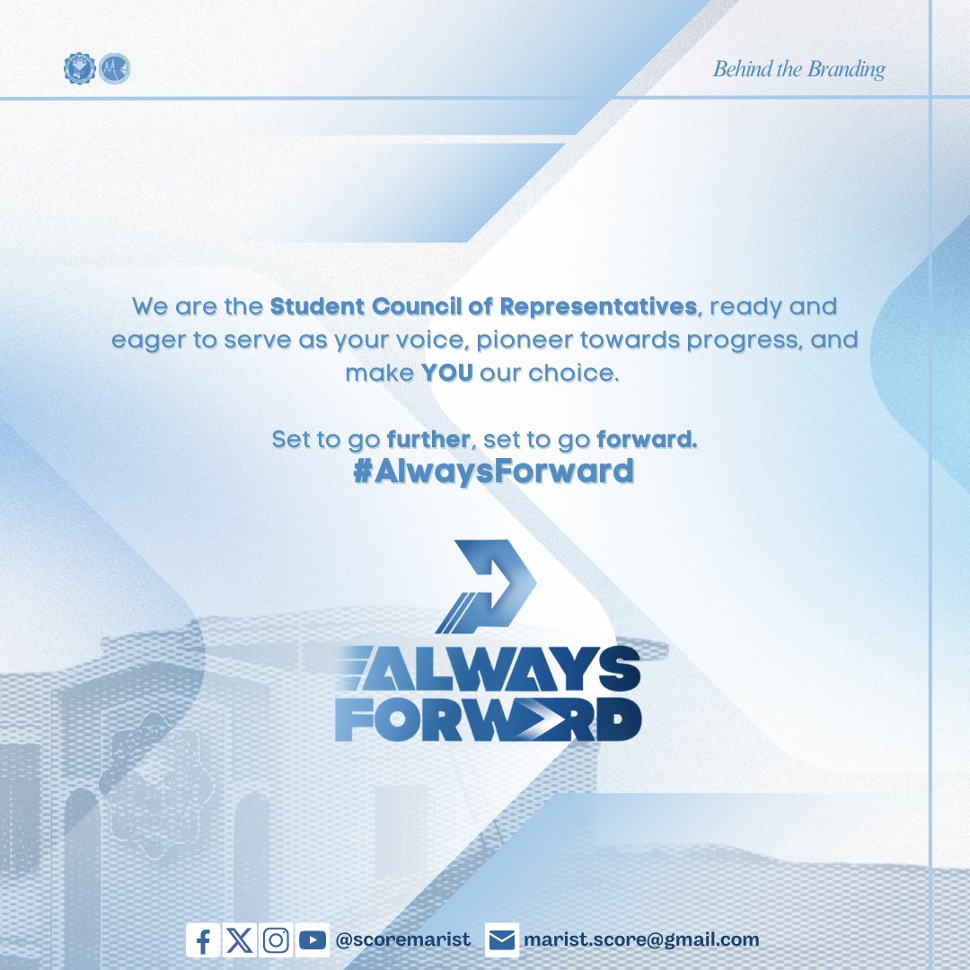 scoremarist's tweet photo. Step into the future with a vision that transcends limits. We are driven by an unwavering spirit to explore new frontiers and seize every opportunity. We present the council's new branding, "SCORe: Always Forward"  
#AlwaysForward➡️
#BrandingLaunch25 https://t.co/inJs3T0JG6
