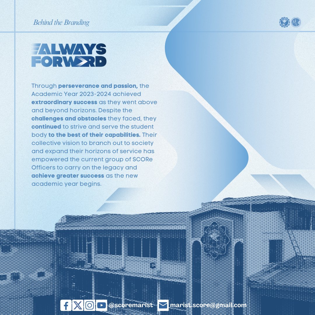 scoremarist's tweet photo. Step into the future with a vision that transcends limits. We are driven by an unwavering spirit to explore new frontiers and seize every opportunity. We present the council's new branding, "SCORe: Always Forward"  
#AlwaysForward➡️
#BrandingLaunch25 https://t.co/inJs3T0JG6