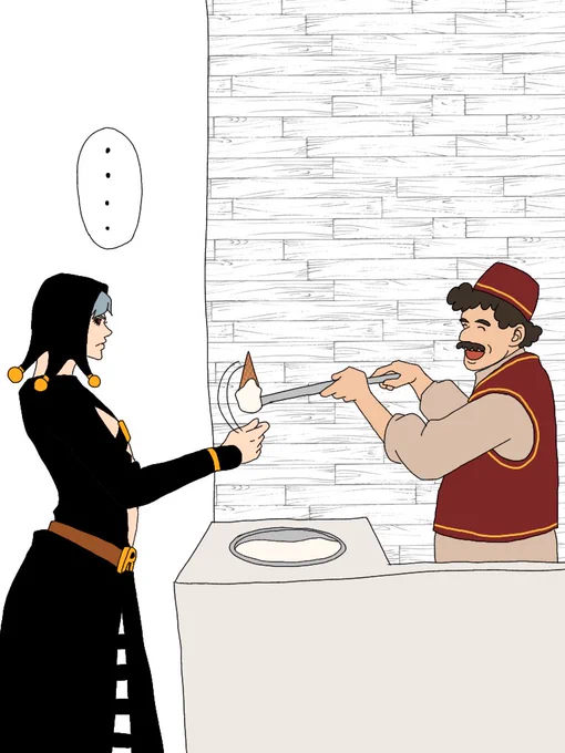 トルコアイスとやらを買っ…

#JJBA 
#jjbafanart 