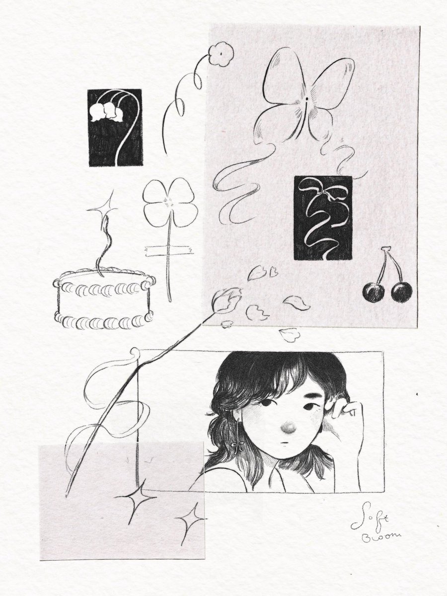 soft_bloom_'s tweet photo. my art of little things i hold dear ✎ ｡⋆
 ೀ  #PortfolioDay https://t.co/lrqLu0jk7L