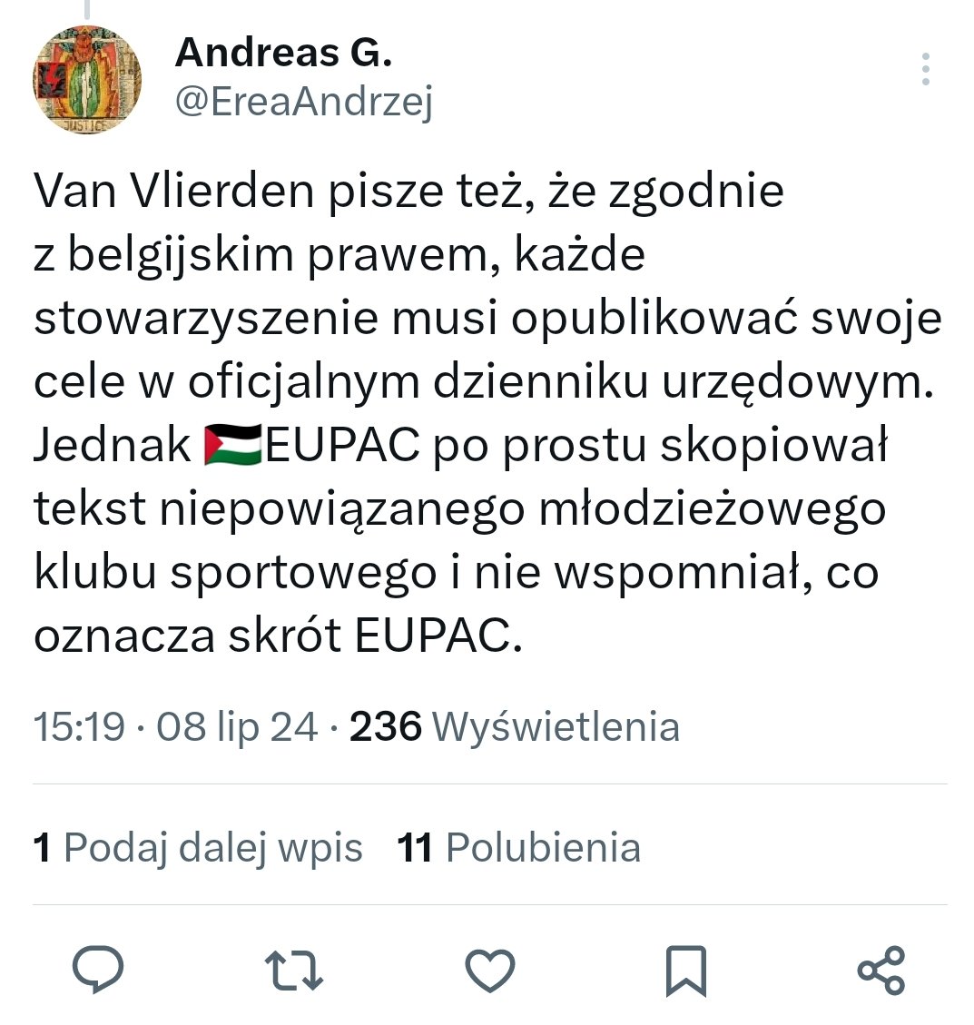 Fana43124688's tweet photo. @aszebeskidy @NGoldschneider @Piotrcokle @Tredve2 @uczimoo SZL: #EUPAC bōł wymogany bez belgijske prawo, coby ôpublikować swoje cyle we ôficjalnym cajtōngu, ôkrōm tego skopiowali tekst niypowiōnzanego klubu szportowego modych. 
#Palestyna #Belgia 
5/7 https://t.co/waggFL25Rj