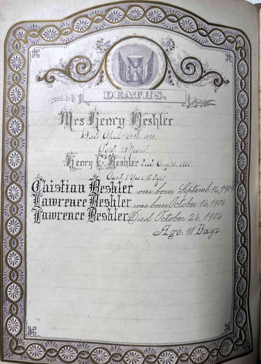biblerescue's tweet photo. Writing used to be a beautiful art form. Need proof? Look at these photos from the Beshler family Bible (BR#1158). Do we have your family Bible? Visit https://t.co/WAPXWzQmET 
#BibleRescue https://t.co/pUn58VrV2H
