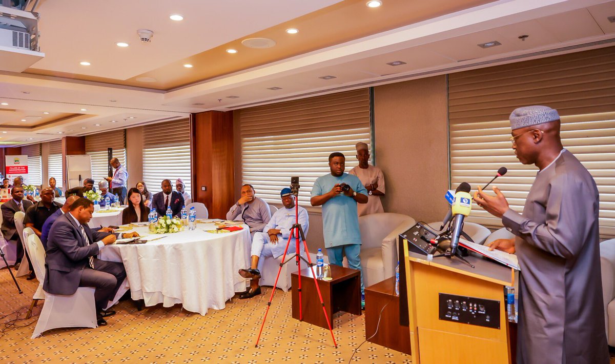 biodunaoyebanji's tweet photo. I am pleased to announce that my engagement with our development partners yesterday in Abuja was a huge success, judging from their positive disposition toward our development plans as outlined in the state’s 30-year development plan and the six pillars of our development agenda. 

We are committed to achieving our 30-year development plan, which focuses particularly on infrastructure, agriculture, healthcare, and education. Our reforms aim to improve the ease of doing business by establishing small claims courts and streamlining business permits.

We invite all development partners to consider Ekiti State as their next investment destination. We are open for business and eager to collaborate with those who share our vision of sustainable growth and development.

We are convinced that we can do a lot more, creating economic opportunities for residents and building a bigger economy through strategic partnerships and collaboration with development partners.