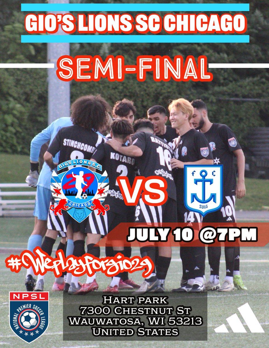 #weplayforgio29 #NPSL #CommunityGrowth #Eastside #npslsoccer #soccer #chicago