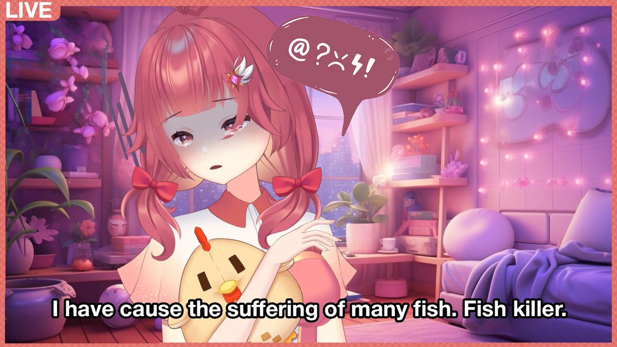 hibarivt's tweet photo. 🔴 THE HIBIMART IS OPEN
We're a little late and a little headachy so why not have some fun with it???
Sorry to an entire fish species that I made it extinct yesterday. Today it's being the last of my kind??
#ENVtuber | #VtubersUprising | #fishkiller https://t.co/r4q2M6KQKD