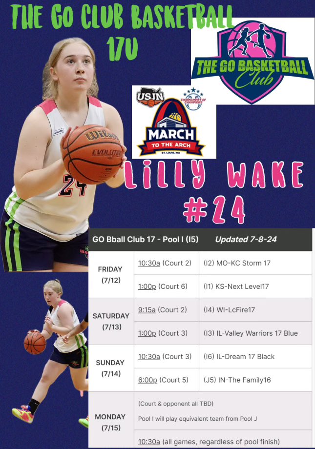 lillywake1's tweet photo. Excited to play with my @TheGOBBallClub teammates this weekend in St.Louis at March to the Arch! 
@LLC_WBasketball 
@UISWBB @ICWBB @MillikinWBB  @BlackburnWBB https://t.co/v4LH0OxZvy