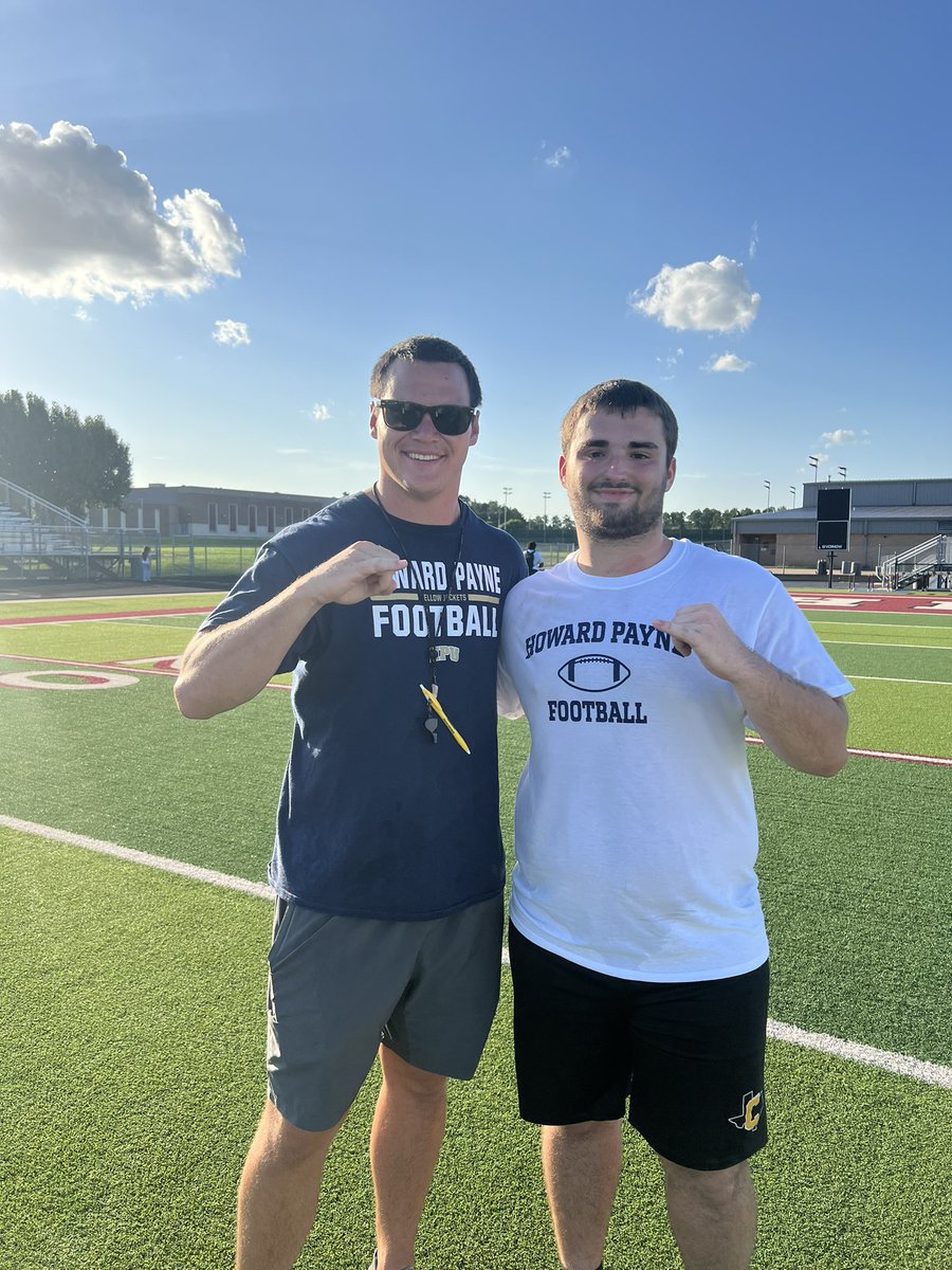 Zachary Johnson (@zacharyjoh38433) on Twitter photo Had a great time at the <a href="/HPUFootball/">Howard Payne University Football</a> camp learned a lot. I can’t wait to keep in touch with these amazing coaches. <a href="/CoachHuey/">Coach Huey</a> <a href="/CoachRCollins/">Coach Reed Collins</a> Had a great time at the <a href="/HPUFootball/">Howard Payne University Football</a> camp learned a lot. I can’t wait to keep in touch with these amazing coaches. <a href="/CoachHuey/">Coach Huey</a> <a href="/CoachRCollins/">Coach Reed Collins</a>