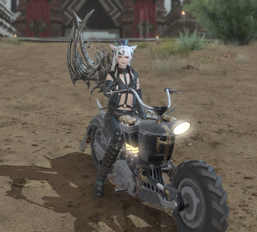 EmikoMaxwelled's tweet photo. Am I a War Boy now? WITNESS MEEEEE! #FFXIV https://t.co/CWQH6PqvU8