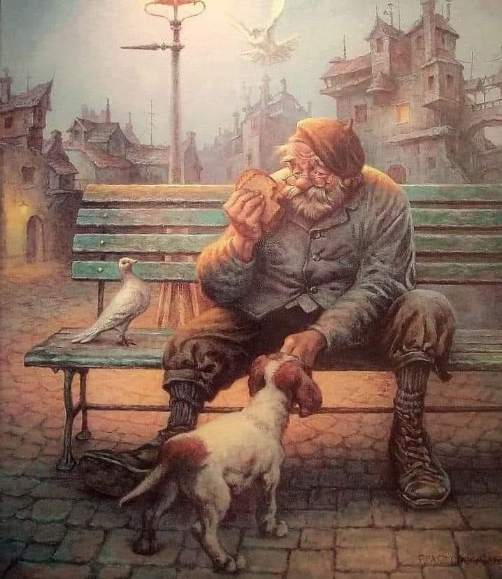 pablocasx1's tweet photo. En una tierra lejana, un hombre tenía un pequeño perro al que descuidaba constantemente. Lo dejaba solo y sin comida mientras él se iba a trabajar, hasta que un día tomó la decisión de abandonarlo en un basurero en la calle. 

El perrito se quedó en ese lugar, mirando a su dueño con ojos tristes, hasta que dobló la esquina y desapareció. Sin embargo, en ese preciso momento pasaba por allí un mendigo que lo vio tirado en el suelo. Sin dudarlo, lo recogió en sus brazos y le dio muchas caricias. El perrito movía la cola emocionado y el mendigo quedó encantado con él.

Desde aquel momento, el mendigo asumió la responsabilidad de cuidar y resguardar al perrito, compartiendo con él la comida que encontraba en las calles. El perrito se había acostumbrado al mendigo y se había convertido en su leal compañero. El vivía en un rincón junto a su amado perrito. Así transcurrió el tiempo hasta que el perrito creció y se convirtió en un adulto, fortaleciendo aún más el vínculo inquebrantable que habían creado.

Caminaban por las calles en busca de comida desechada en la basura, ya era parte de su rutina diaria, siempre acompañado de su fiel perro. Un día, desafortunadamente, el mendigo comenzó a padecer una extraña enfermedad que le provocaba mareos. Las personas pasaban a su lado ignorándolo, sin embargo, su perro no dejaba de ladrar hasta que los mareos desaparecían. En sus ojos, el perro reflejaba una profunda tristeza.

Una tarde soleada se encontraba en medio de la calle y los rayos del sol ardían con intensidad, el mendigo no pudo soportarlo más y cayó al suelo, en ese momento el perro comenzó a ladrar y ladrar mientras las personas pasaban por allí y seguían su camino, después de un rato de ladrar notó que su amo no despertaba. En ese momento salió huyendo en sus cuatro patas y se dirigió a la parte central del pueblo donde había una comisaría, el perro ladraba y ladraba y los policías no entendían nada, pero después de sus repetitivos ladridos les dio curiosidad y decidieron seguir al perro.

Al llegar, descubrieron que el perro los había guiado hacia el mendigo. Inmediatamente contactaron a un hospital cercano y solicitaron una ambulancia para trasladar al mendigo. Durante el trayecto, los médicos notaron que aún estaba con vida y quería decir algo. 

Después de intentarlo varias veces, justo antes de exhalar su último aliento, expresó: "Cuiden de mi perro y bríndenle el mejor amor del mundo, esos pequeños de cuatro patas son sin duda mejores que muchas personas". Con estas palabras, el mendigo exhaló su último aliento y falleció.

Créditos: Autor: Emmanuel Emilio montero