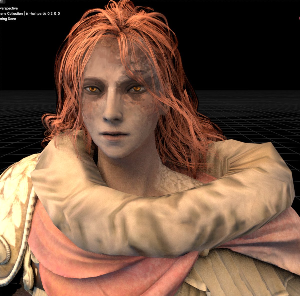 rinboz's tweet photo. Rough approximation of how Malenia looked like based on Miquella's model vs how I imagine her to look like https://t.co/OElWNznCa5