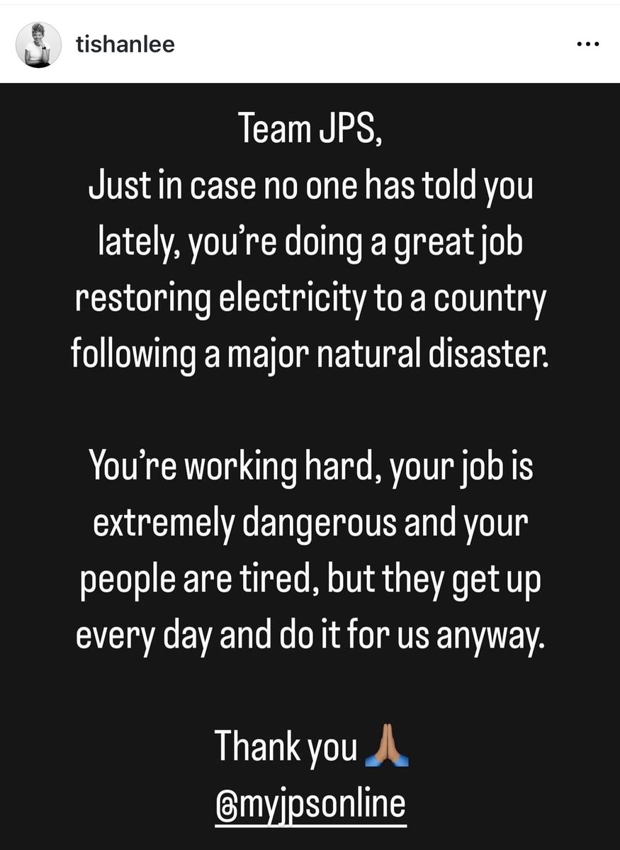 Endorsed and amplifying 🗣️🗣️💕💕🙏🏽🙏🏽🇯🇲🇯🇲 ⁦<a href="/myJPSonline/">JPS</a>⁩