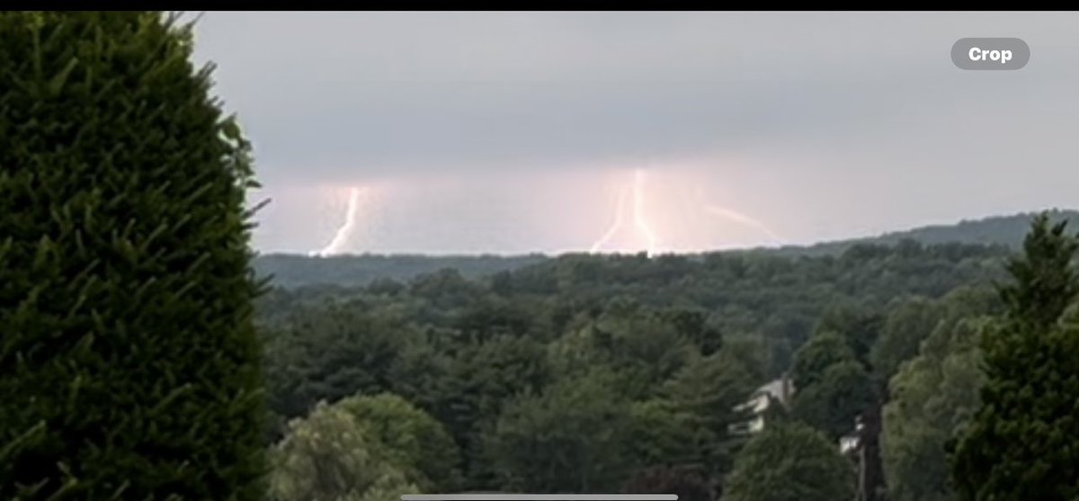 BarnardPeter6's tweet photo. Watching the thunderstorms to the north of Bloomfield feom Mt. View Cemetery. https://t.co/H5C9baaA7k