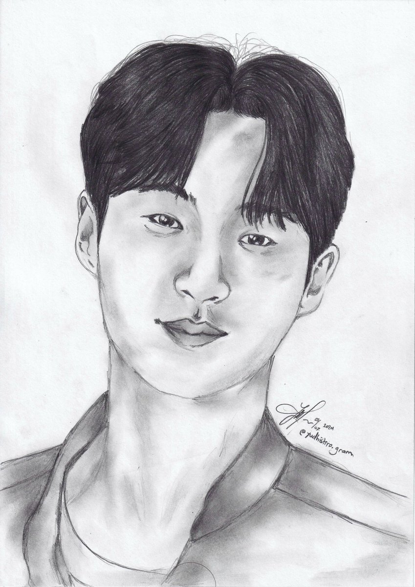 unbeatable1717's tweet photo. Byeon Woo Seok #byeonwooseok #byeon #wooseok #변우석 #변 #우석 #sunjae #korea #actor #model #eclipse #art #pencil #pencildrawing #sketch #2bfighter https://t.co/muQTI2bPOe