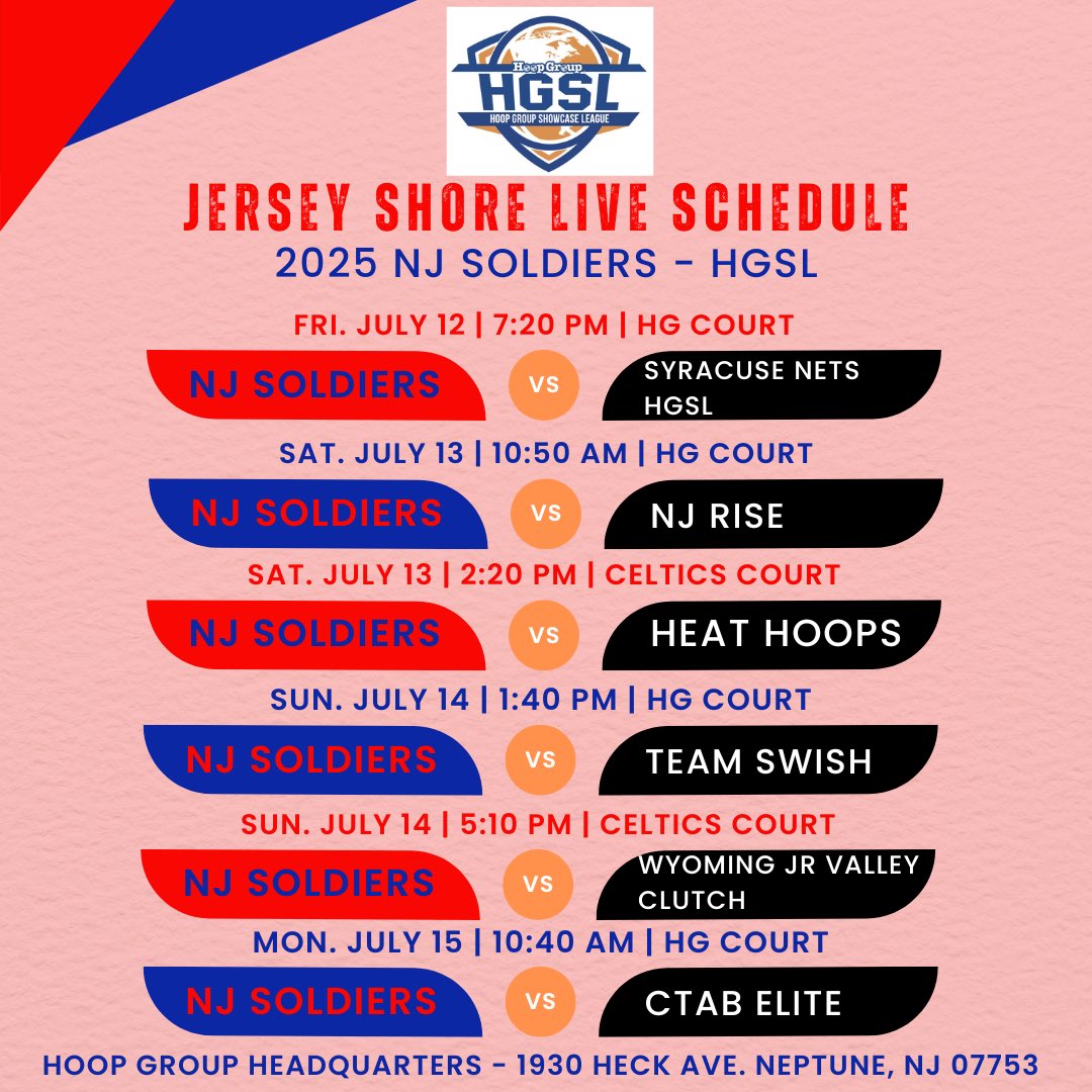 Coach Keith (@coachkeithbball) on Twitter photo Girls live period action this weekend <a href="/TheHoopGroup/">Hoop Group</a> Headquarters! Come checkout our 2025 NJ Soldiers - HGSL <a href="/hgsl_girls/">Hoop Group Girls</a> team in action! Girls live period action this weekend <a href="/TheHoopGroup/">Hoop Group</a> Headquarters! Come checkout our 2025 NJ Soldiers - HGSL <a href="/hgsl_girls/">Hoop Group Girls</a> team in action!