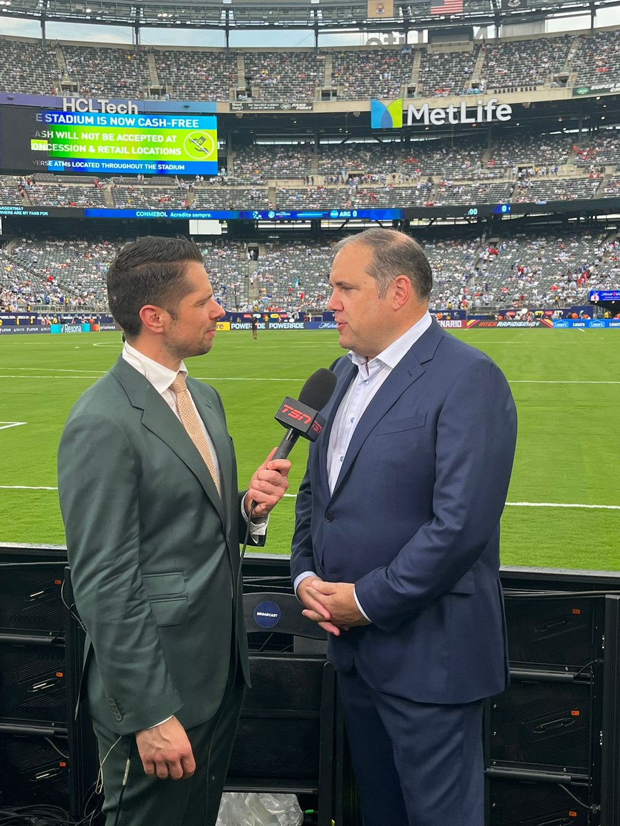 .<a href="/Concacaf/">Concacaf</a> President Victor Montagliani speaks to media ahead of tonight’s Canada vs Argentina Copa America Semifinal. #OneConcacaf
