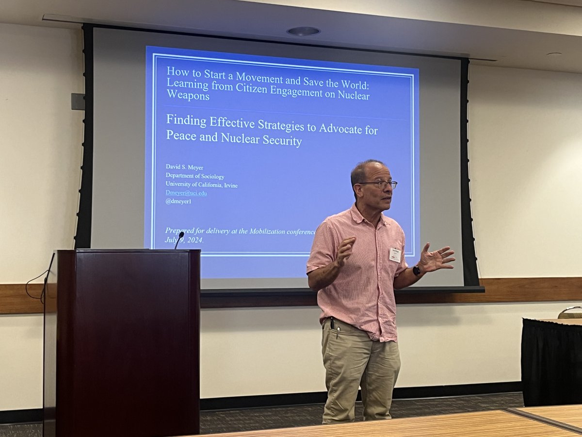 David Meyer (Irvine) closes the conference with a dynamic presentation on "How to Save the World"