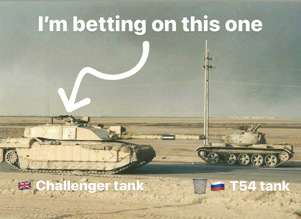 I'm a 🇬🇧 British tax payer. Nothing makes me happier than seeing my tax Pounds spent on supporting Ukraine and fighting evil.