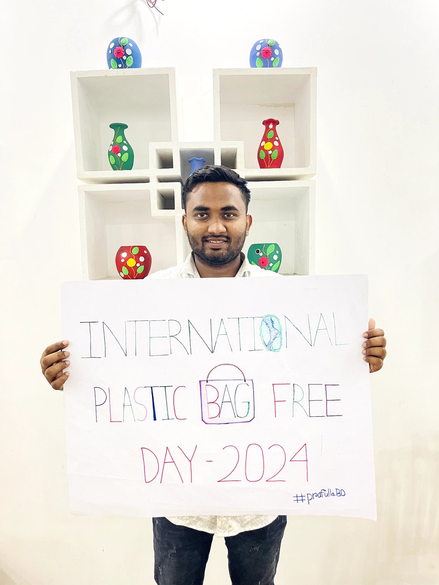 Prafulla_BD's tweet photo. On 3 July we celebrated Prafulla International #PlasticBagFreeDay on a small scale.

We change habits - say no to plastic! 🚫

#Prafulla #Prafulla #PrafullaBD
#plastic #conservation #wildlife #oceans #science #waste #internationalplasticbagfreeday #marinewildlife https://t.co/iNcwlGtXOZ