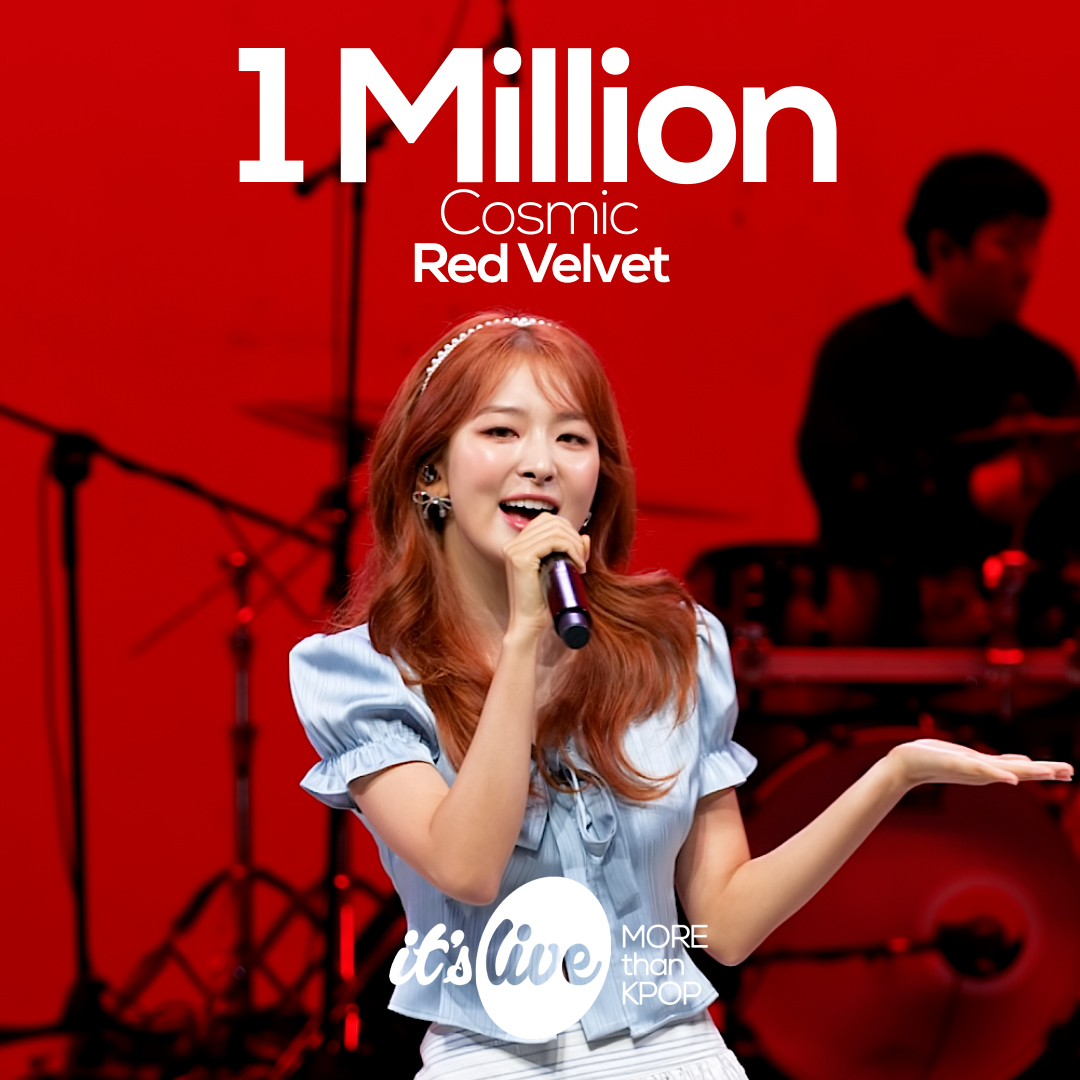 🎵Red Velvet “Cosmic”
youtube.com/watch?v=ycZ0sH…

레드벨벳의 “Cosmic” 100만뷰 돌파🥳
Red Velvet “Cosmic” Over 1 Million Views🎉

#itsLive #RedVelvet #Cosmic #레드벨벳 #아이린 #슬기 #웬디 #조이 #예리 #밴드 #KPOP #잇츠라이브