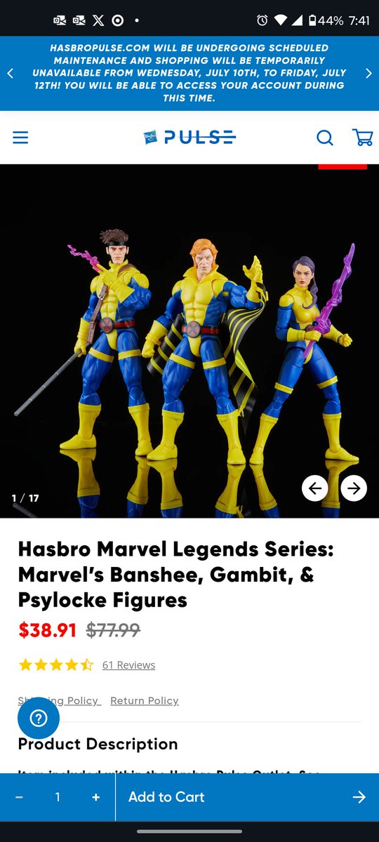 CommonNonsense2's tweet photo. @preterniadotcom @thorbahn3 Lol, it's the same price and in-stock on Hasbro Pulse Outlet for those that missed it. https://t.co/7gNBwgfhOj