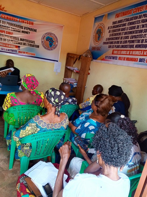 CovefD's tweet photo. Mbandaka, le 9 Juillet 2024

2ème Jour de la Session de formation organisée à l'intention des femmes leaders et des Organisations féministes de la Province de l'Equateur sur les projets.
La séance du jour a porté sur le 2ème Module: "Importance de la Recherche et Documentation" https://t.co/3DoSlwq8IF
