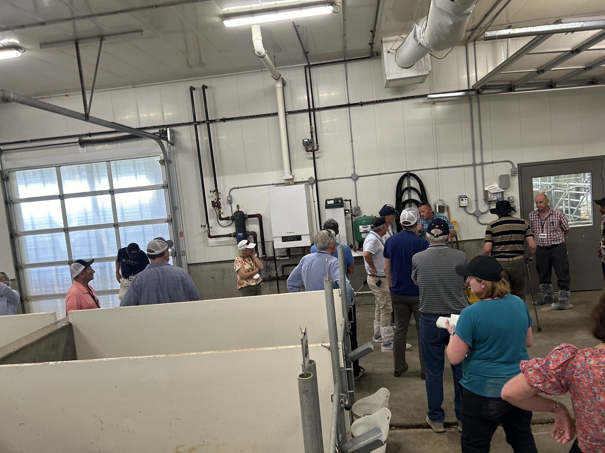 ifma2024's tweet photo. We then went to Willow Mills and MarFay Fams. A fantastic tour led by Merlis and Bruce Weibe. Wonderful facility and amazing hosts. https://t.co/demLvCpSvg