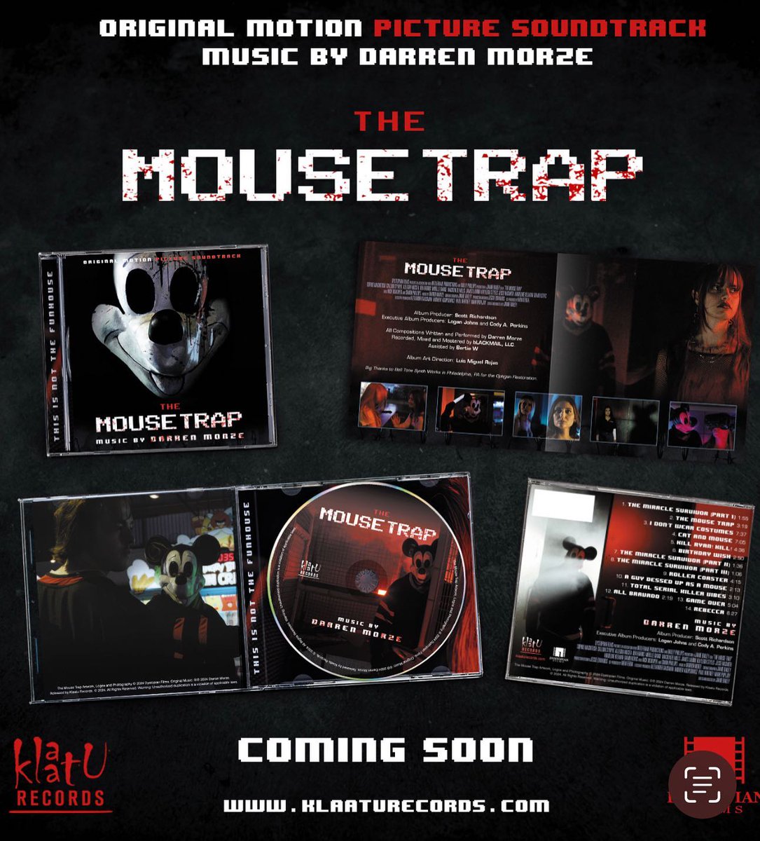 fujiTesoro7's tweet photo. The CD for THE MOUSE TRAP Soundtrack is coming this summer by Klaatu Records!
#TheMouseTrap #MickeysMouseTrap https://t.co/zvJLSlawmV
