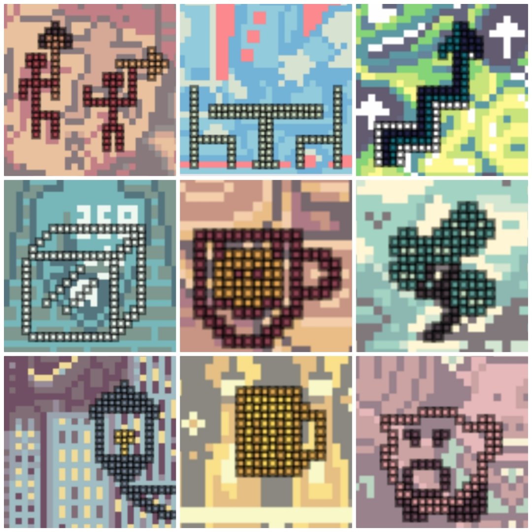 Se vocês ainda não fazem parte da comunidade <a href="/basepaint_xyz/">BasePaint</a> eu recomendo que tentem. A experiência é incrivel e eu continuo aprendendo sobre pixel art mesmo após mais de 80 dias pintando. Abaixo algumas das minhas contribuições favoritas!

#NFT #MintNFT #basepaint #Base