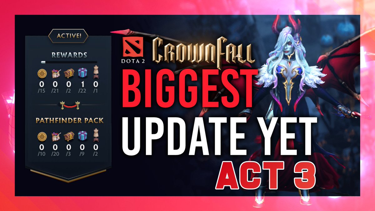 EVERTHING you NEED to know about #Dota2 #Crownfall  NEW Act 3 - Including the fighting minigame, tokens, traders and more!
youtu.be/z_m2N6gCW7s