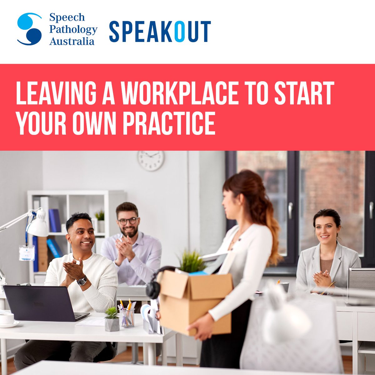 SpeechPathAus's tweet photo. Leaving a workplace to start your own practice? Find out tips in the latest issue of Speak Out!
https://t.co/jVB94eoItp
#WeSpeechies #SLPeeps #slp2B #slp #slpbloggers https://t.co/wLiWjlL3UC