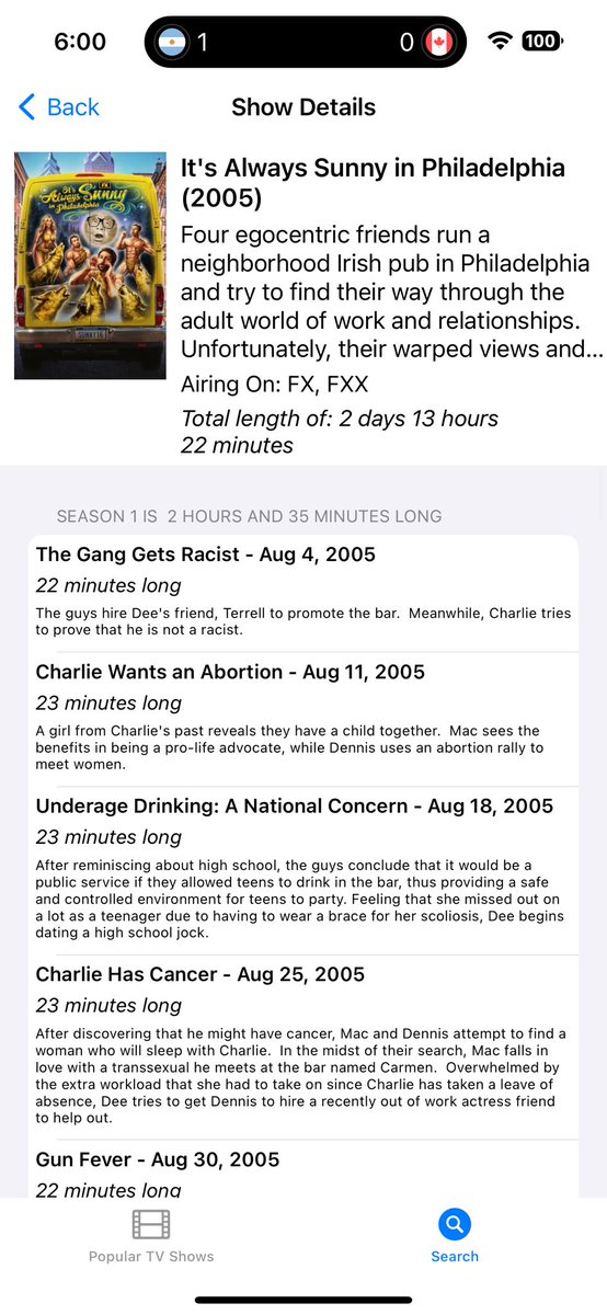 tdflowers's tweet photo. Been working on an app to help you understand a tv series is before you jump in. DM me if you’re interested in the beta!

Lots of features planned, but basic functionality is working right now. #buildinpublic https://t.co/cH6rlJ1iRm