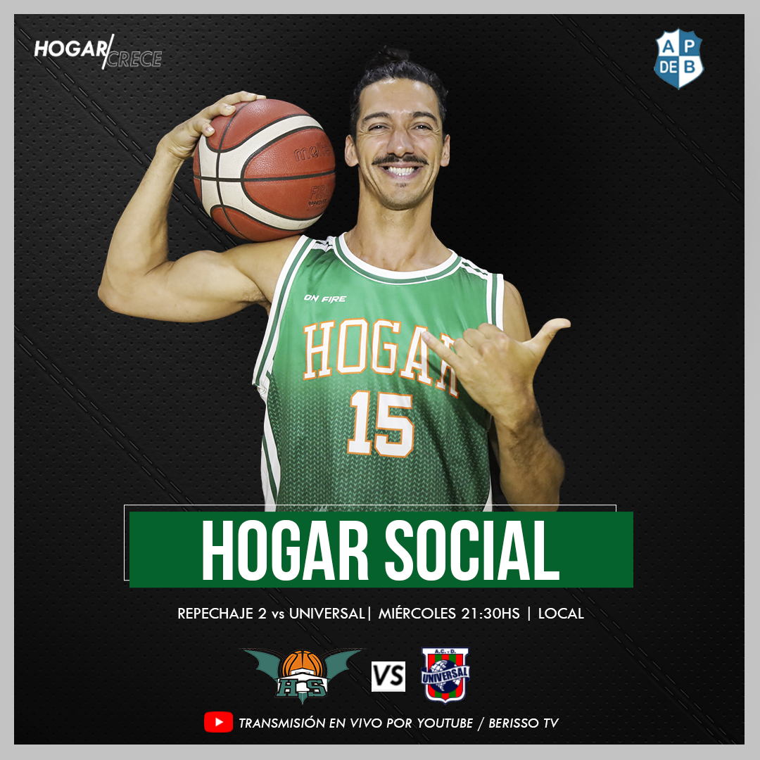 hogarsocialok's tweet photo. 🏀 ¡HOY JUEGA HOGAR! 💪🏼
🏆REPECHAJE JUEGO 2
🆚UNIVERSAL
🗓️ Miércoles 10/07
⏱️ 21:30hs
🏟️ Local
📺 Transmisión en VIVO / Berisso TV
¡Vamos todos a alentar! 💚
#HogarCrece https://t.co/KtIqx6fgtb