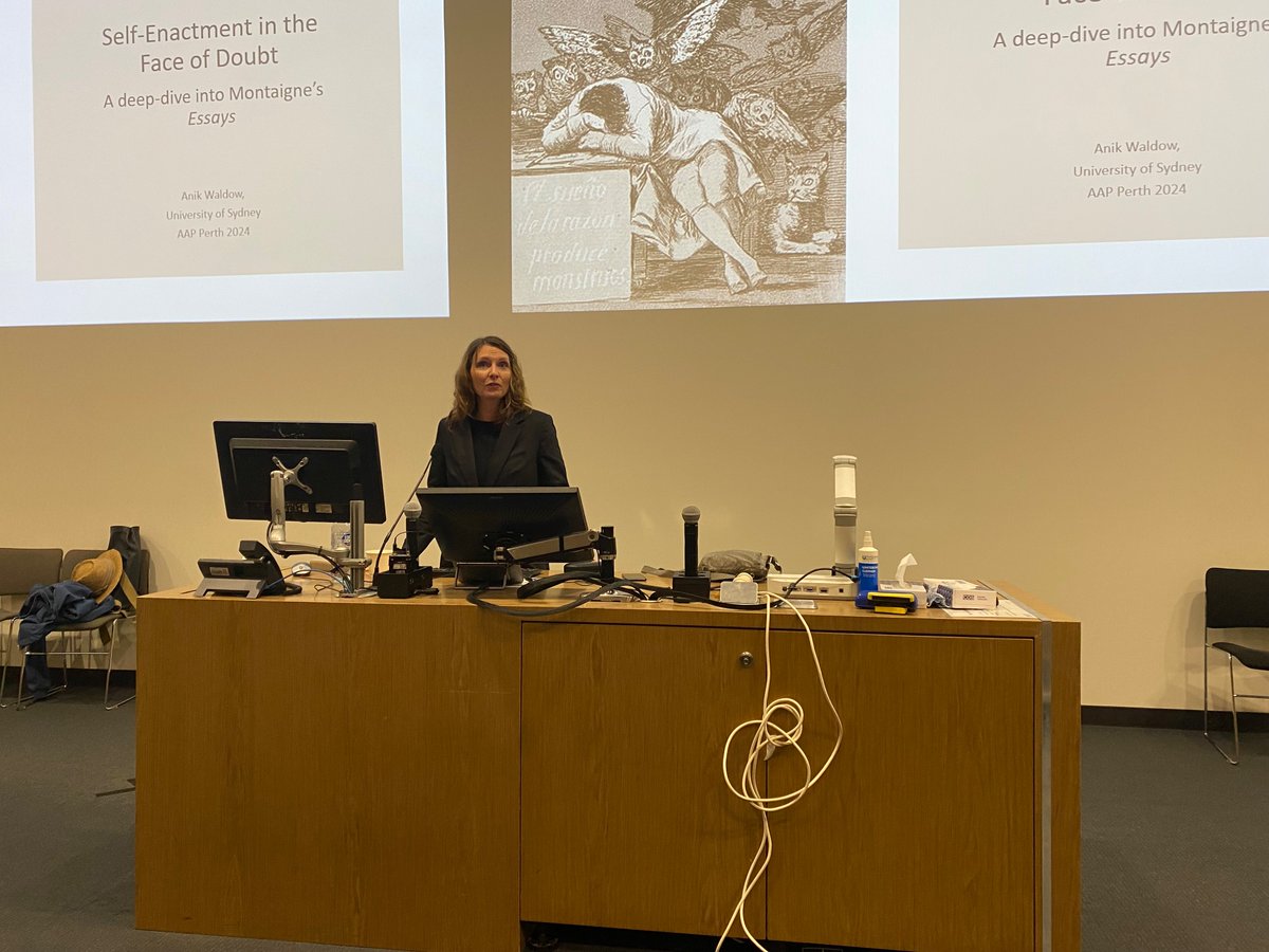 USYD_Philosophy (@usyd_philosophy) on Twitter photo Prof Anik Waldow (Usyd) giving a keynote address at the AAP (UWA). Prof Anik Waldow (Usyd) giving a keynote address at the AAP (UWA).