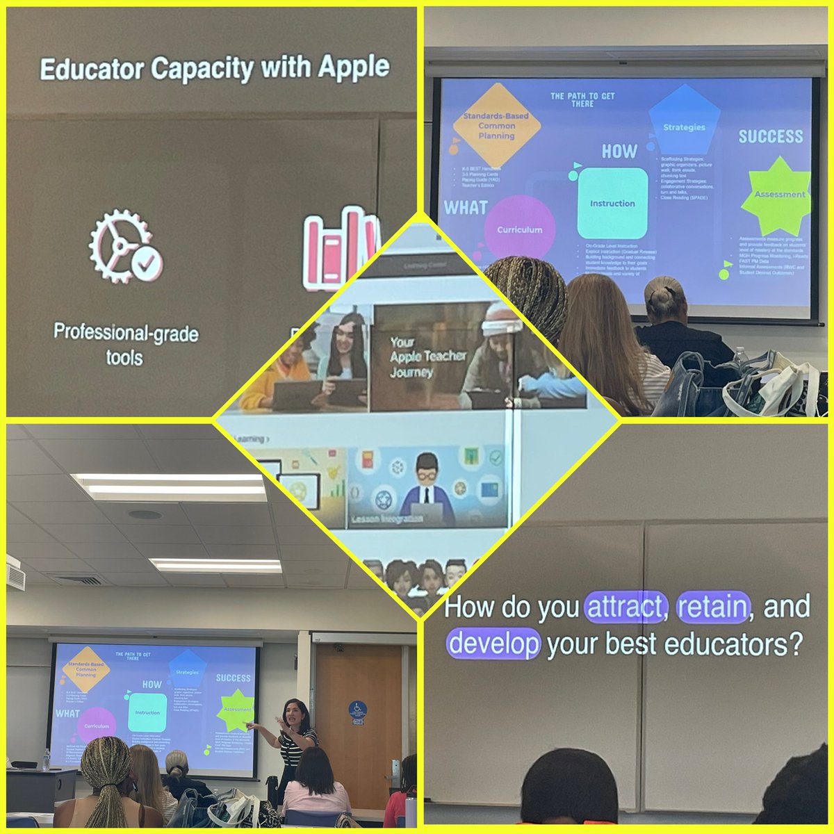 BHEHornets's tweet photo. The first two days of #Synergy2024 are in the books! It has been a time of robust, dynamic professional development for instructional leaders. We can’t wait to see what the rest of the week will bring. #MDCPSYourBestChoice, #SynergyXI, #SettingTheGoldStandard 🐝💚💛 https://t.co/OQ4oHvDgxn