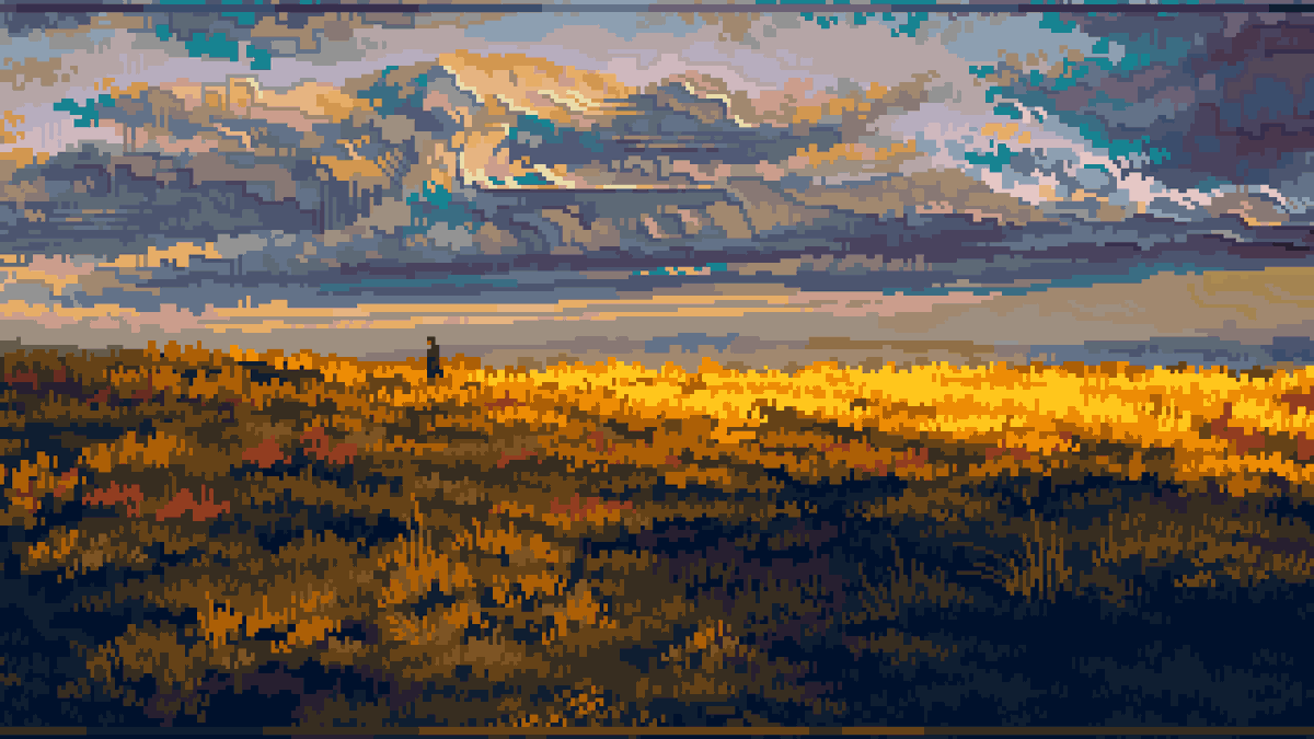 MakDeetsMuch's tweet photo. Looks like #PortfolioDay needs a few more landscape pixelart in the mix. I'm Mak, and you can probably tell what I like doing art of 🐦🌿 https://t.co/4IdOZ4wHYC