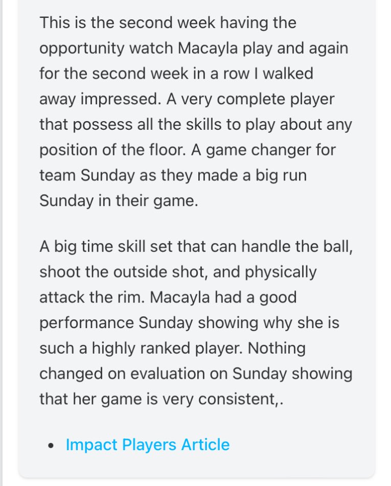 Thank you for the write up <a href="/coachjvick1/">Coachjvick (new)</a>! Very blessed and grateful to be noticed on the court alongside my teammates. 

Another big weekend ahead in St. Louis 🔒 <a href="/NxtLevel2025/">Next Level 17U</a> <a href="/CoachKDHS/">Kimberly “Coach K” Carbonell</a> 
#LockedIn