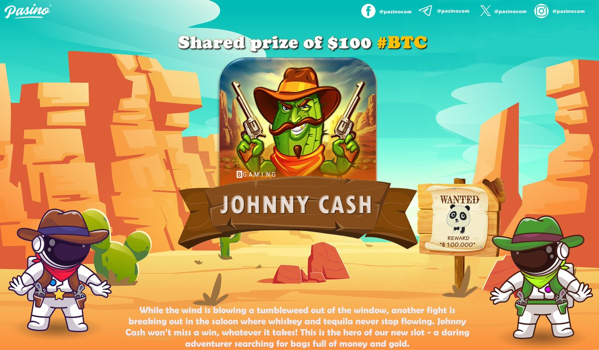 PasinoCom's tweet photo. Our featured game of the week is Johnny Cash 🕹

🏆$50 for 2 random players

🔸Post a screenshot playing Johnny Cash
🔸Like + RT
🔸Tag friends + Using #Bitcoin #Pasino
🔺️ Min LEVEL Allowed 10

https://t.co/G4sWLygIFp

⏳Ends 48h

#BNB #TRX #USDT #ETH #DOGE #BNB #Giveaway https://t.co/XWlj2FSFO8