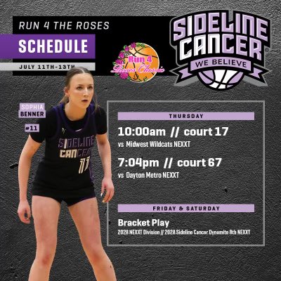 sophia_benner's tweet photo. Looking forward to my first time playing in Kentucky in July!!! @ICAN_basketball 💜#Run4Roses https://t.co/GeKGhcDIUB