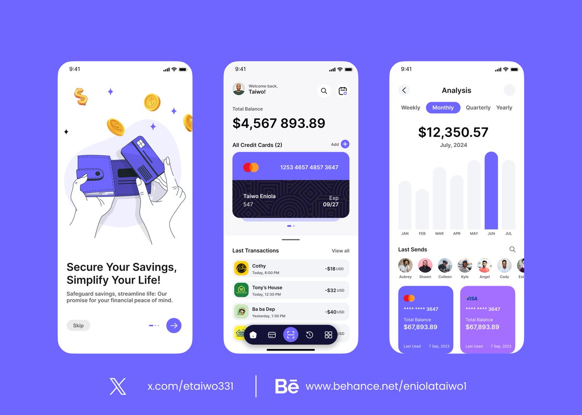 etaiwo331's tweet photo. The second Finance App UI I practice with👨‍🍼, for my daily millions

#figma #UIreplication #uidesign #UIUX #financeapp #UIUXcompany https://t.co/2R9bEZ8FsC