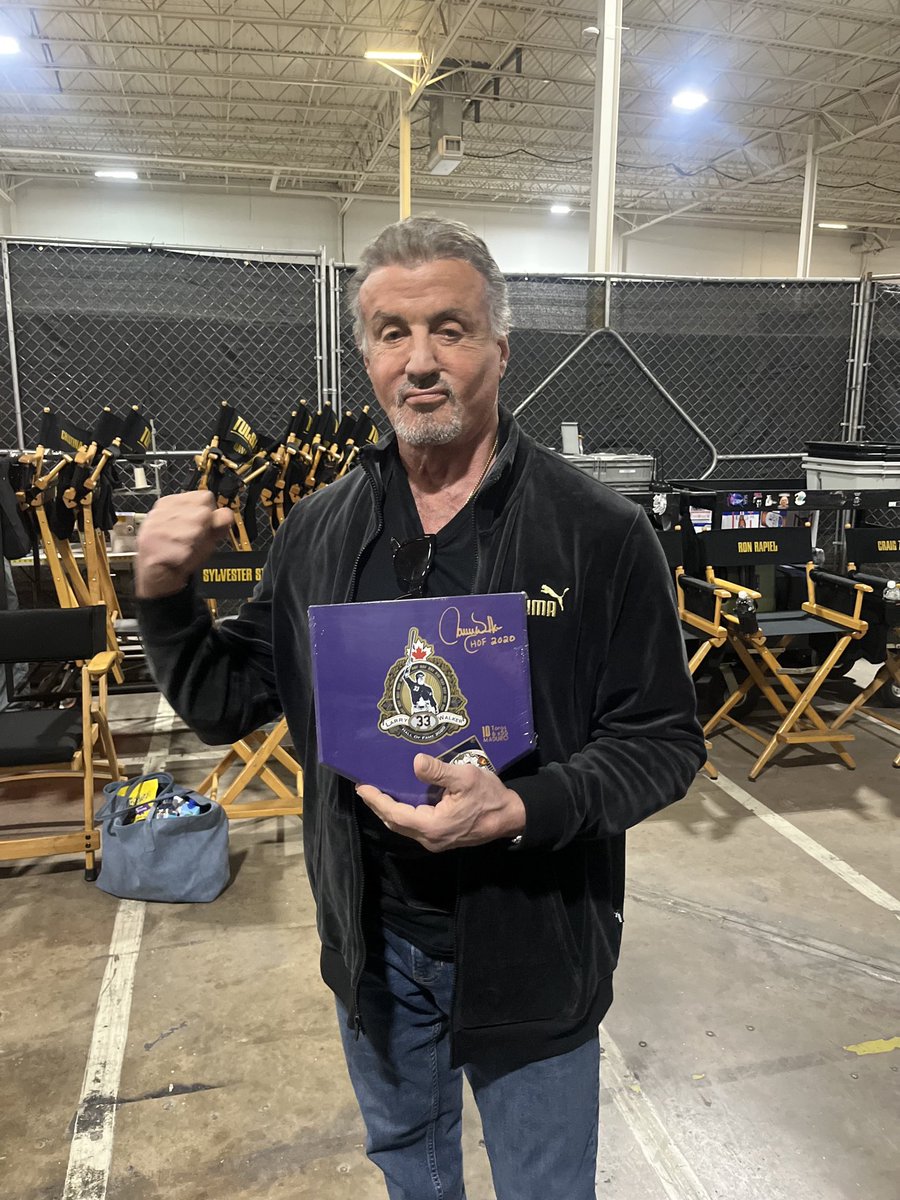 Cdnmooselips33's tweet image. The legendary Sylvester “Sly” Stallone on the set of “Tulsa King” liking my box of 33 “Tres-Trois” Cigars!!!Hopefully filming goes just a little smoother with a San Giuseppe LW blend!! 😎😃 the33cigar.com